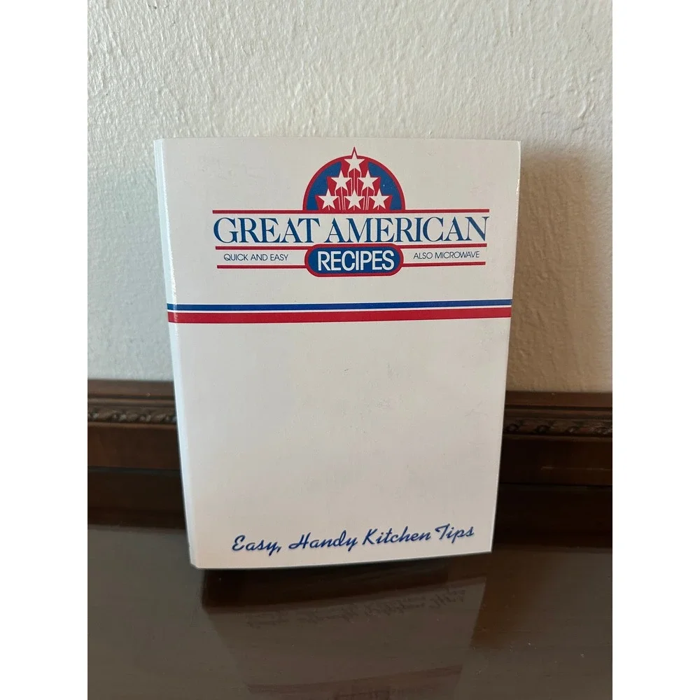 Great‎ American Recipes Easy Handy Kitchen Tips Vintage 1989 Recipe Card Binder